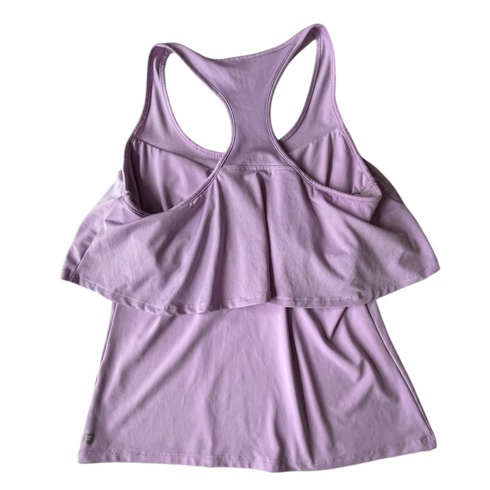 Fabletics Ashlyn Ruffle Tank, Lavender, Medium? - Picture 3 of 10